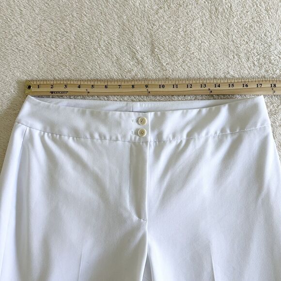 Talbots Pants Size 12 White Lined Crop - Picture 11 of 11